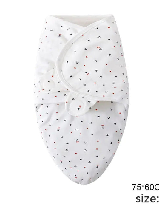 Baby Blanket Hat Set Cartoon Printed Cotton Newborn Swaddle - BabyHaven