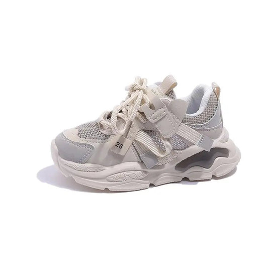 Kids Sport Shoes Fashion Cross - tied Mesh Breathable Boys Sneakers Spring Autumn Children Girls Outdoor Running Shoes - BabyHaven