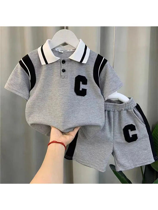 Baby Costume Boy Fashion Casual Set Summer T-shirt Shorts 2Pcs - BabyHaven