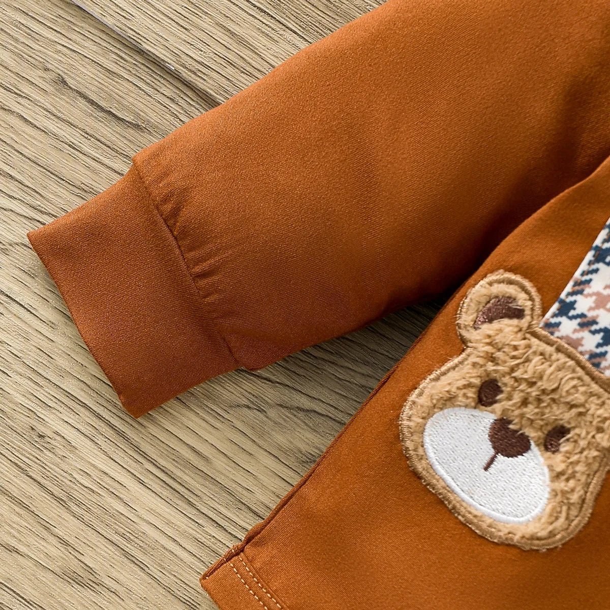 Baby Boys Bear Pattern Gentleman Style Romper Set for Infants - BabyHaven