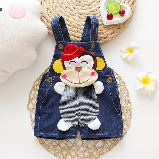 Summer Overalls Shorts Boys Girls Denim Jumpsuits - BabyHaven