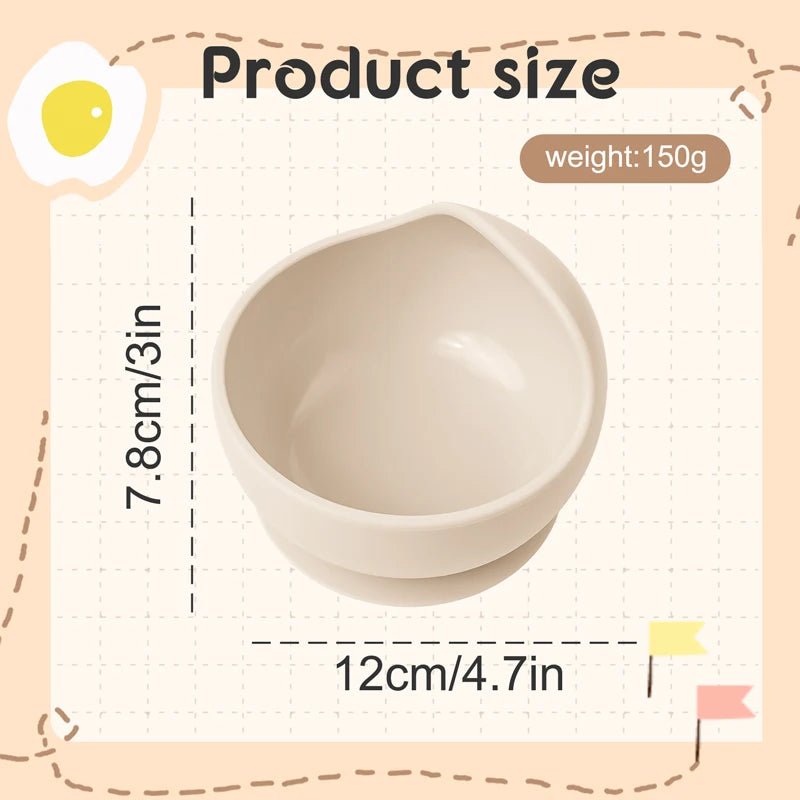 2PC Silicone Sucker Bowl Feeding Tableware for Infants - BabyHaven
