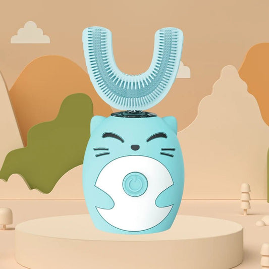 Sonic Electric Toothbrush Kids U - shaped Smart 360 Degrees Ultrasonic - BabyHaven