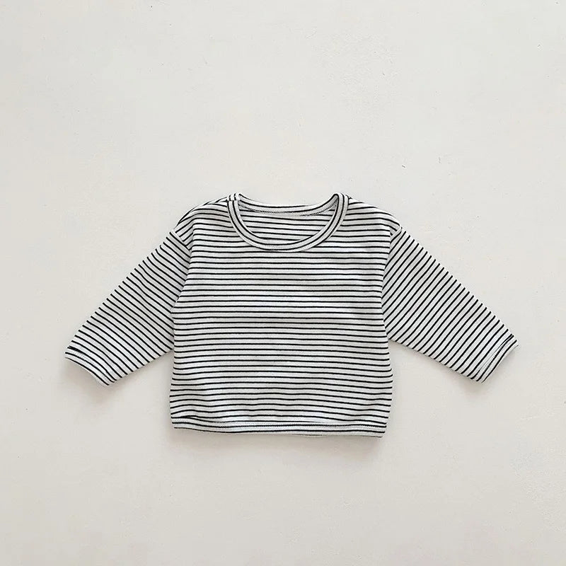 Summer Cool Toddler Baby Clothing Set Striped T-shirt - BabyHaven