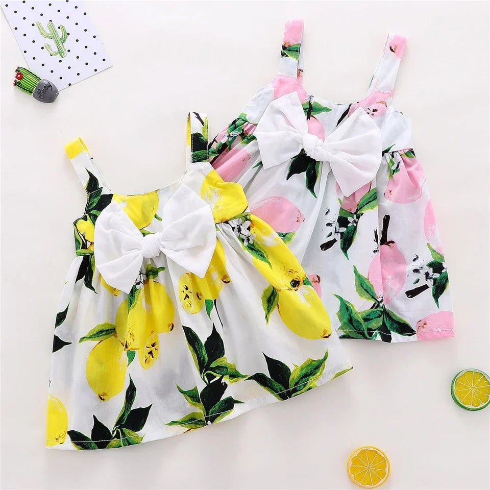 New Cute Printed Sleeveless Newborn Princess Dress - BabyHaven