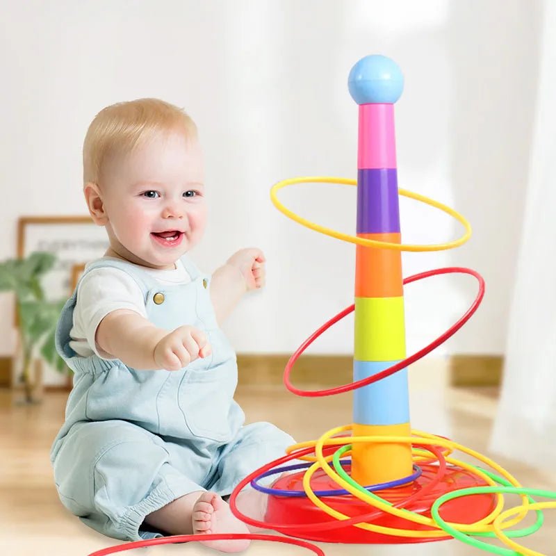 Children Throw Circle Game Ferrule Stacked Toys Fun Indoor Outdoor Parent - Child Interactive - BabyHaven