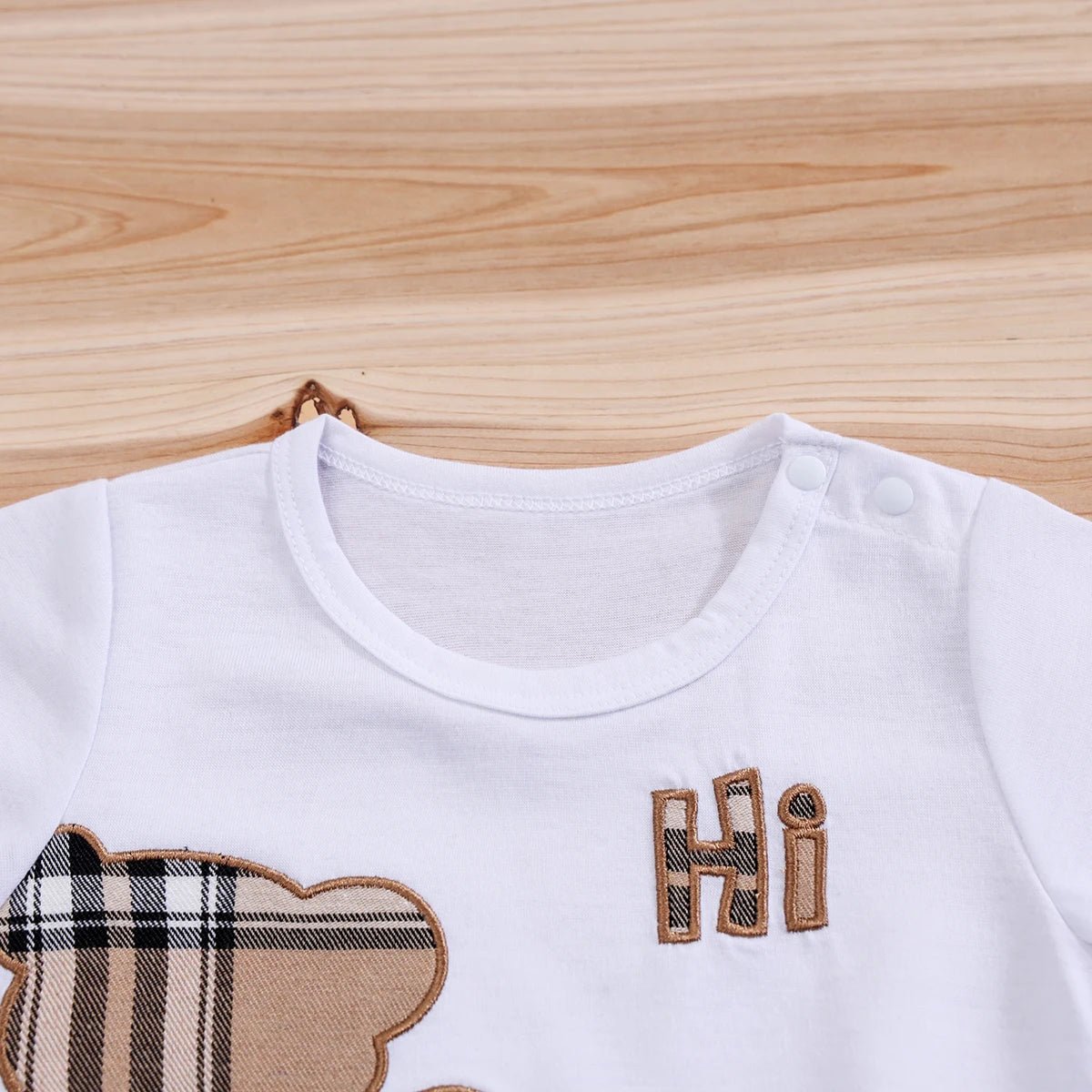 Baby Clothes Set Infant Tees Shorts Cute Bear - BabyHaven
