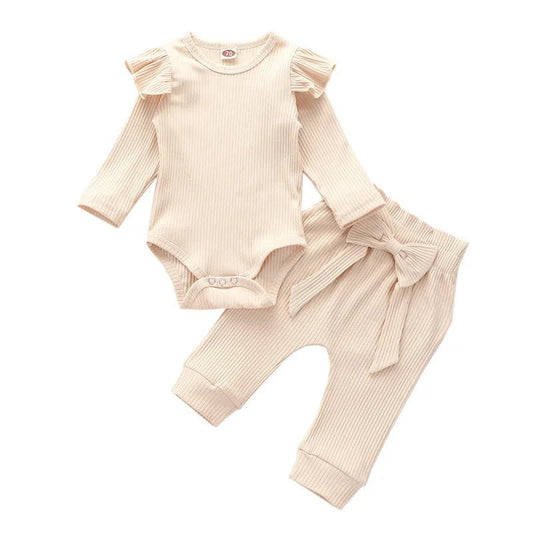 Infant Autumn Baby Girl Clothes Pant Sets Spring Autumn Newborn Children's Top and Bottom Clothes Sets Baby Items Clothing - BabyHaven
