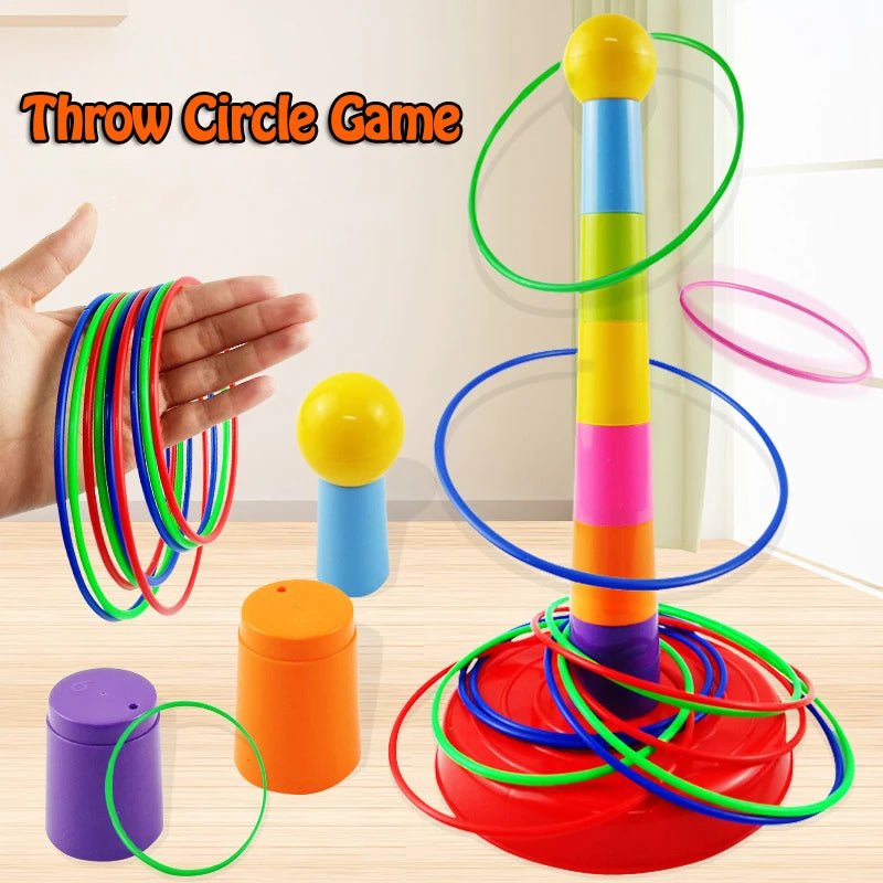 Children Throw Circle Game Ferrule Stacked Toys Fun Indoor Outdoor Parent - Child Interactive - BabyHaven