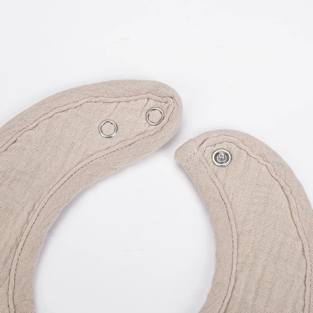 Cute Bear Muslin Cotton Baby Bibs U - Absorbent Pockets - BabyHaven