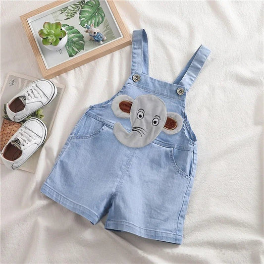 Summer Overalls Shorts Boys Girls Denim Jumpsuits - BabyHaven