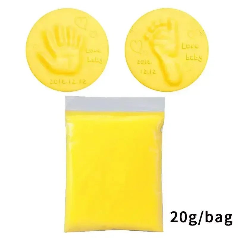 20/40g Baby DIY Hand and Footprint Soft Clay Fluffy Material - BabyHaven