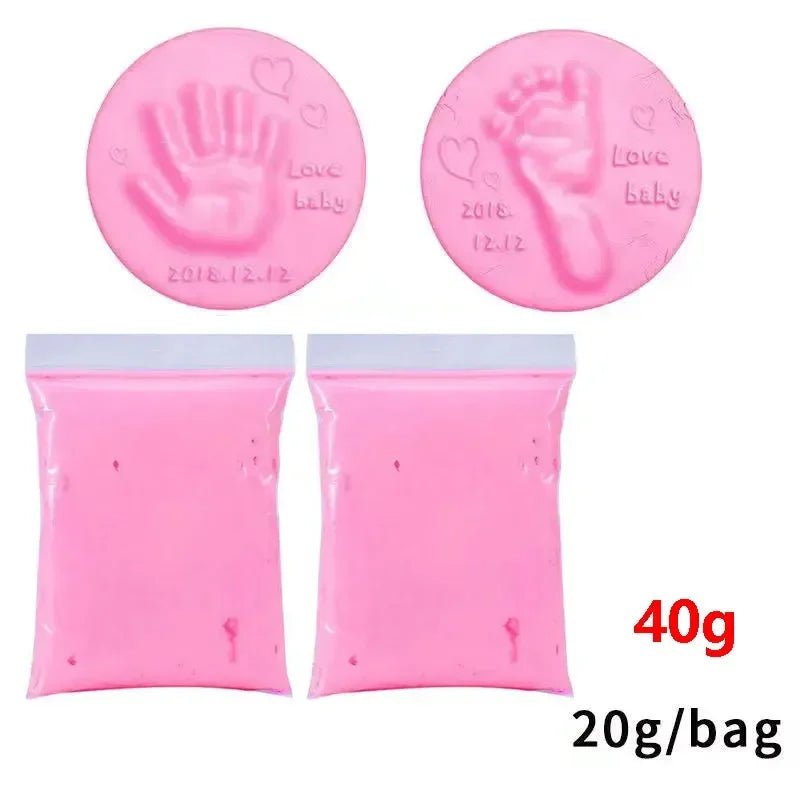 20/40g Baby DIY Hand and Footprint Soft Clay Fluffy Material - BabyHaven