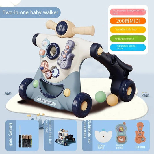 LazyChild Baby Walker Trolley Multi - Function Three - In - One - BabyHaven