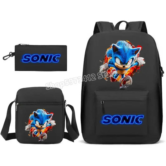 Sonics Backpack Lovely Student Schoolbag Large Capacity Knapsacks