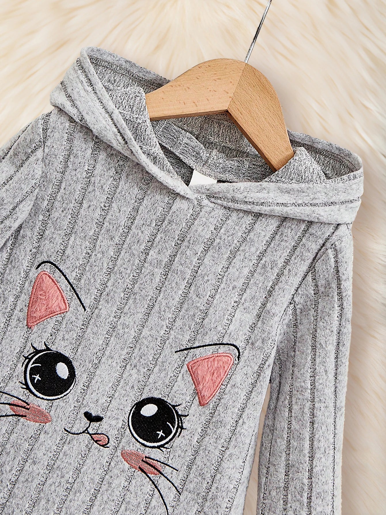 Summer Girls Dress Long Sleeve Hooded Striped 4 - 7Y - BabyHaven
