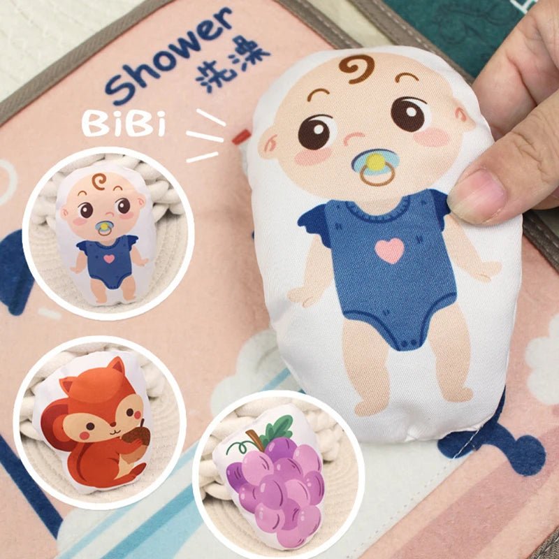 Quiet Book for Toddler Animal Cognitive Fabric Activity - BabyHaven