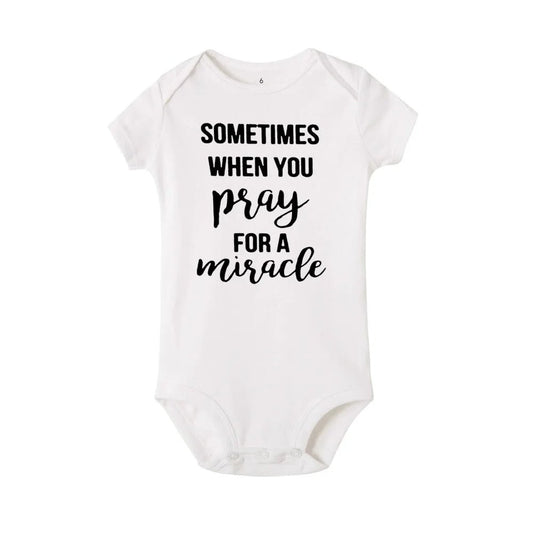 Twins Newborn Baby Bodysuit Summer Infant Short Sleeve Jumpsuit Unisex Pregnancy Announcement Gift - BabyHaven