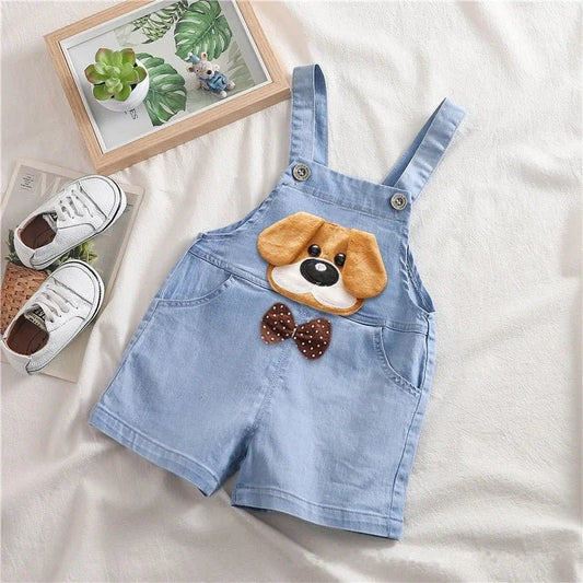 Summer Overalls Shorts Boys Girls Denim Jumpsuits - BabyHaven