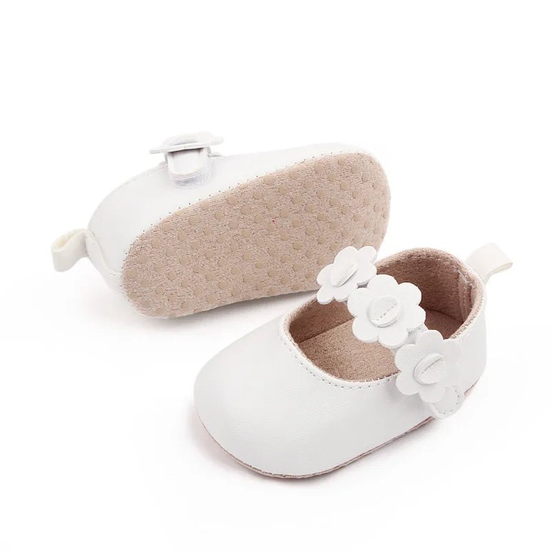 0 - 2 Years Baby Girls PU Leather Shoes Spring Autumn Flower - BabyHaven