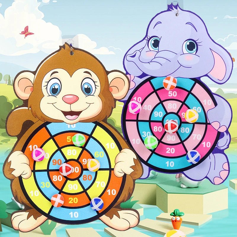 Child Educational Games Dart Board Baby Toy Stickey Ball - BabyHaven