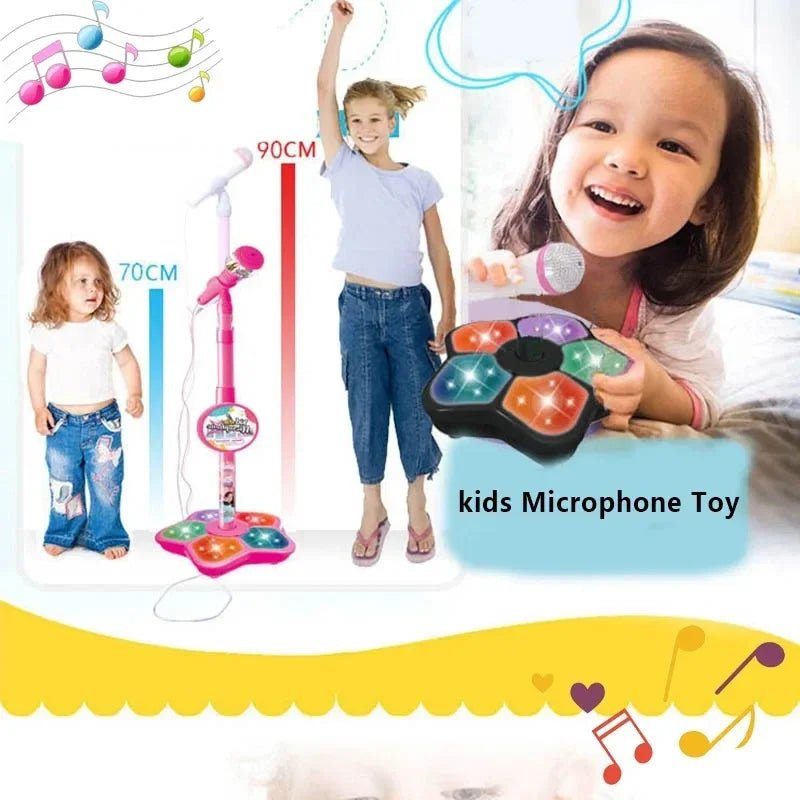 Kids Microphone with Stand Karaoke Educational Music Toy - BabyHaven