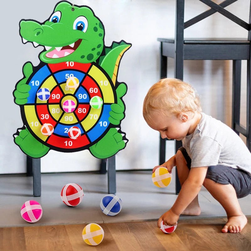 Child Educational Games Dart Board Baby Toy Stickey Ball - BabyHaven
