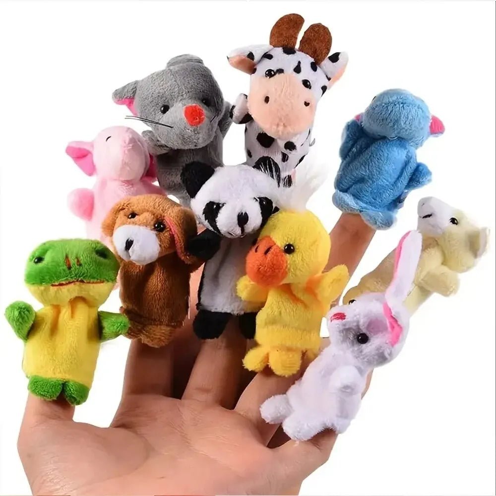 10 Pcs Cartoon Hand Doll Finger Puppet Baby Children Toy - BabyHaven
