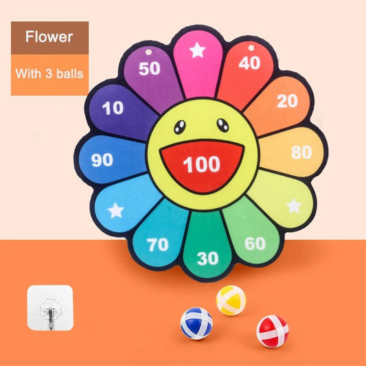 Child Educational Games Dart Board Baby Toy Stickey Ball - BabyHaven