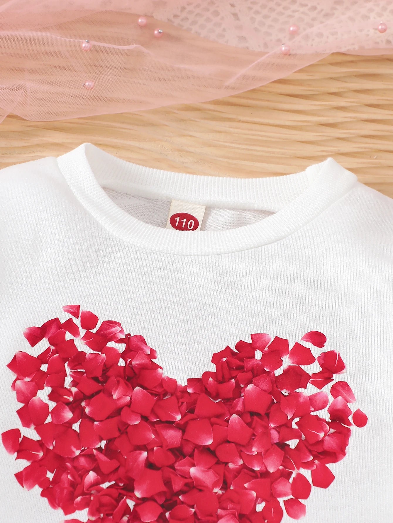 Spring 3 - 10y Kids Girls Heart Print Tops Pleated Skirt Set - BabyHaven