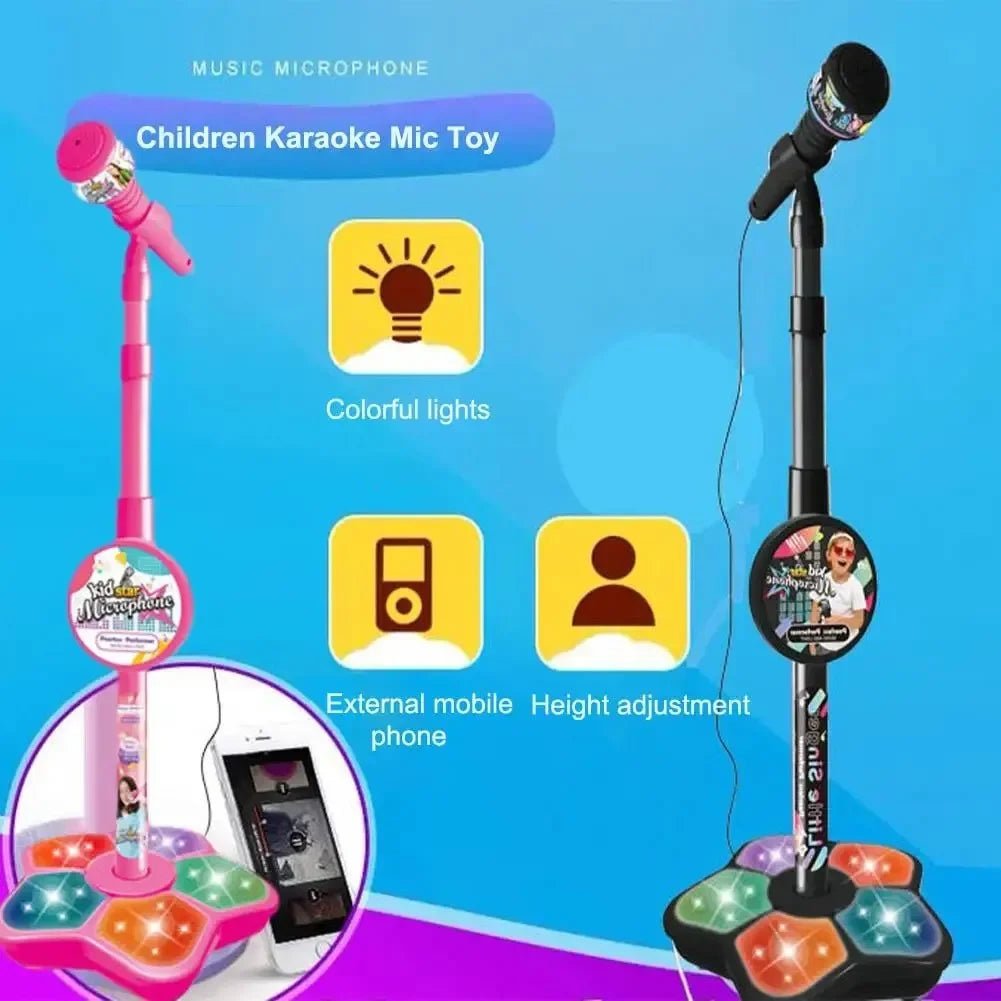 Kids Microphone with Stand Karaoke Educational Music Toy - BabyHaven