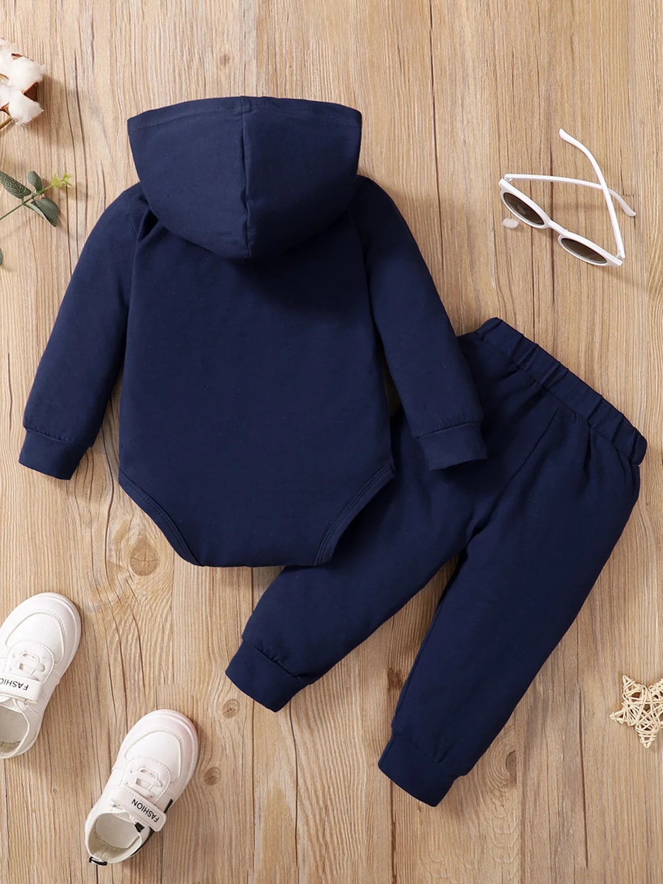 Years Newborn Baby Boy Hooded Suit 2Pcs Set Sweatsuit - BabyHaven