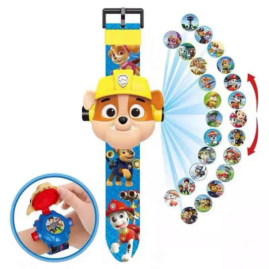 Paw Patrol Toys Set 3D Projection Watch Dog Puppy Gift - BabyHaven