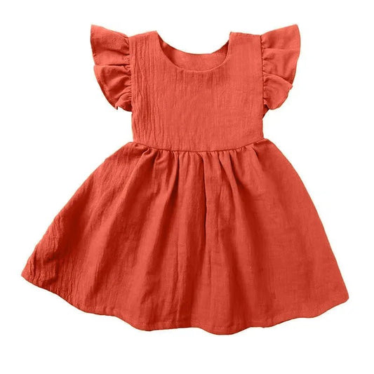 0 - 5Yrs Children Girls Ruffles Dress Casual Summer Outfit - BabyHaven