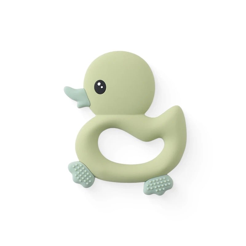 Baby Teether Silicone Teething Toys for Infant Baby Acessories 0 12 Months Baby Silicone Baby Toys Teether Gum Cartoon Rattle - BabyHaven