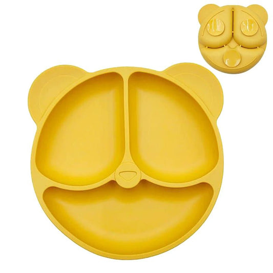 Baby Safe Silicone Dining Plate Suction Cartoon Bowl - BabyHaven