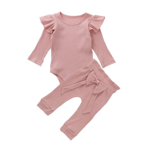 Infant Autumn Baby Girl Clothes Pant Sets Spring Autumn Newborn Children's Top and Bottom Clothes Sets Baby Items Clothing - BabyHaven