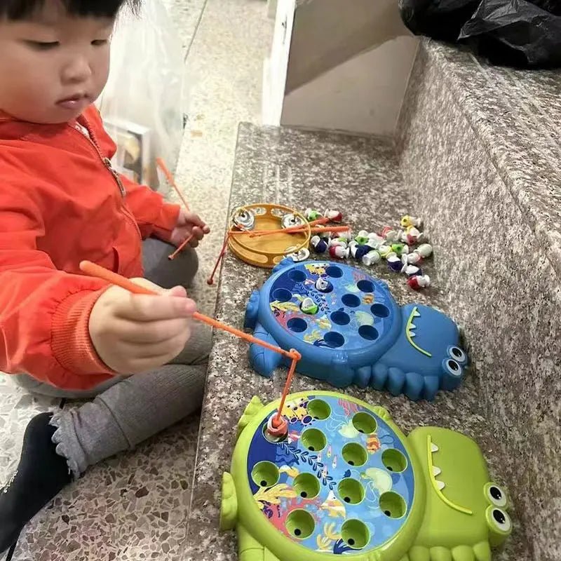 Dinosaur Magnetic Fishing Toys Play Rod Game for Kids - BabyHaven