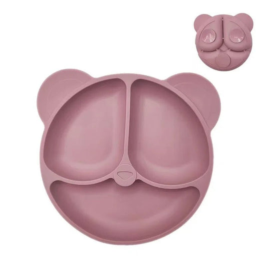 Baby Safe Silicone Dining Plate Suction Cartoon Bowl - BabyHaven
