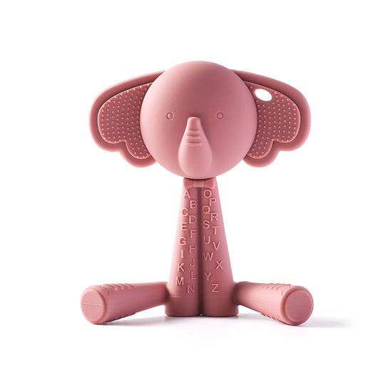 Baby Teether Silicone Teething Toys for Infant Baby Acessories 0 12 Months Baby Silicone Baby Toys Teether Gum Cartoon Rattle - BabyHaven