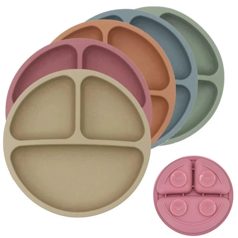 Baby Safe Silicone Dining Plate Suction Cartoon Bowl - BabyHaven