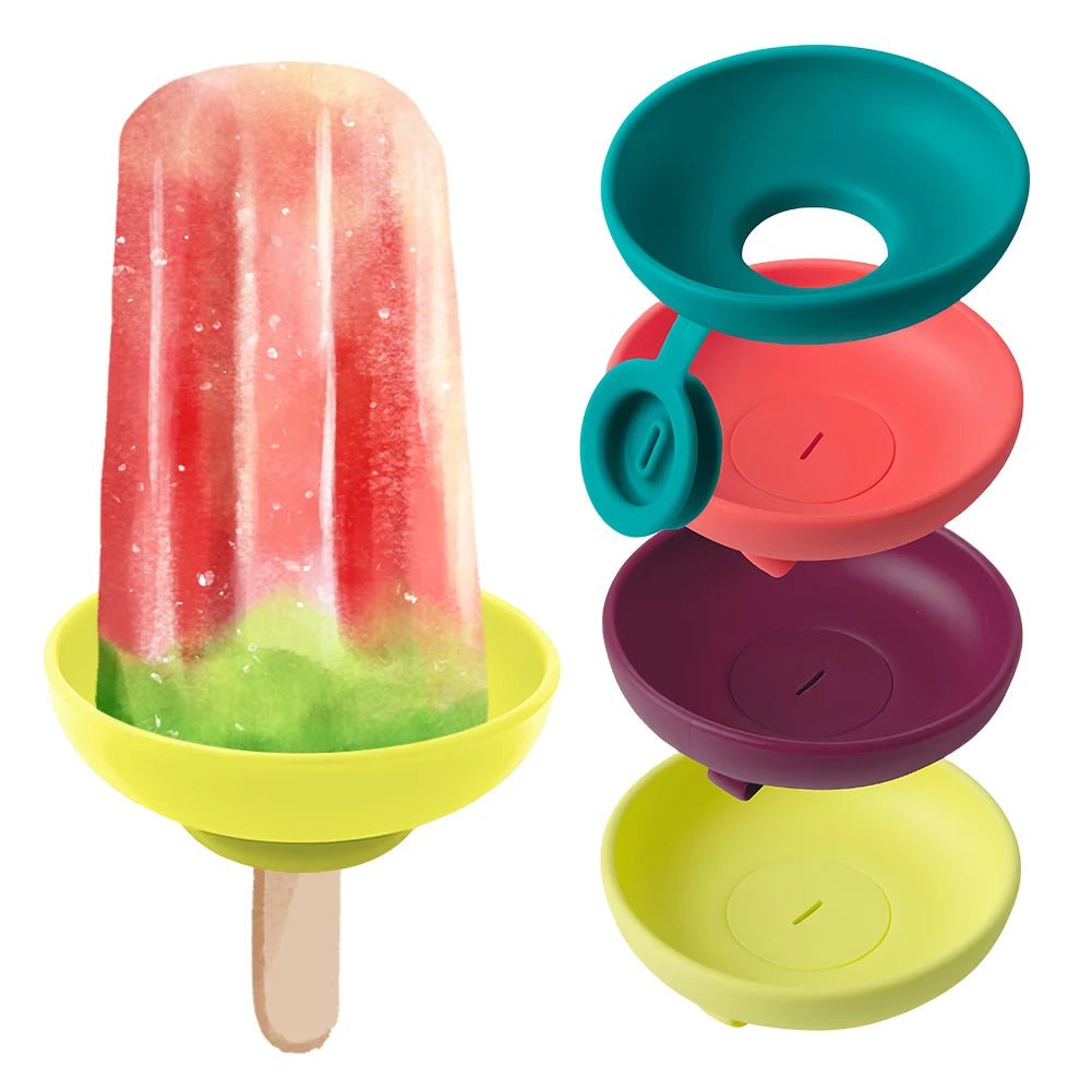 Drip Proof Popsicle Rack Silicone Anti Drip Ice Cream Bracket Reusable Portable Popsicle Protector for Kids - BabyHaven