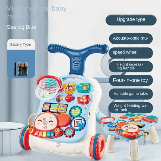 LazyChild Baby Walker Trolley Multi - Function Three - In - One - BabyHaven