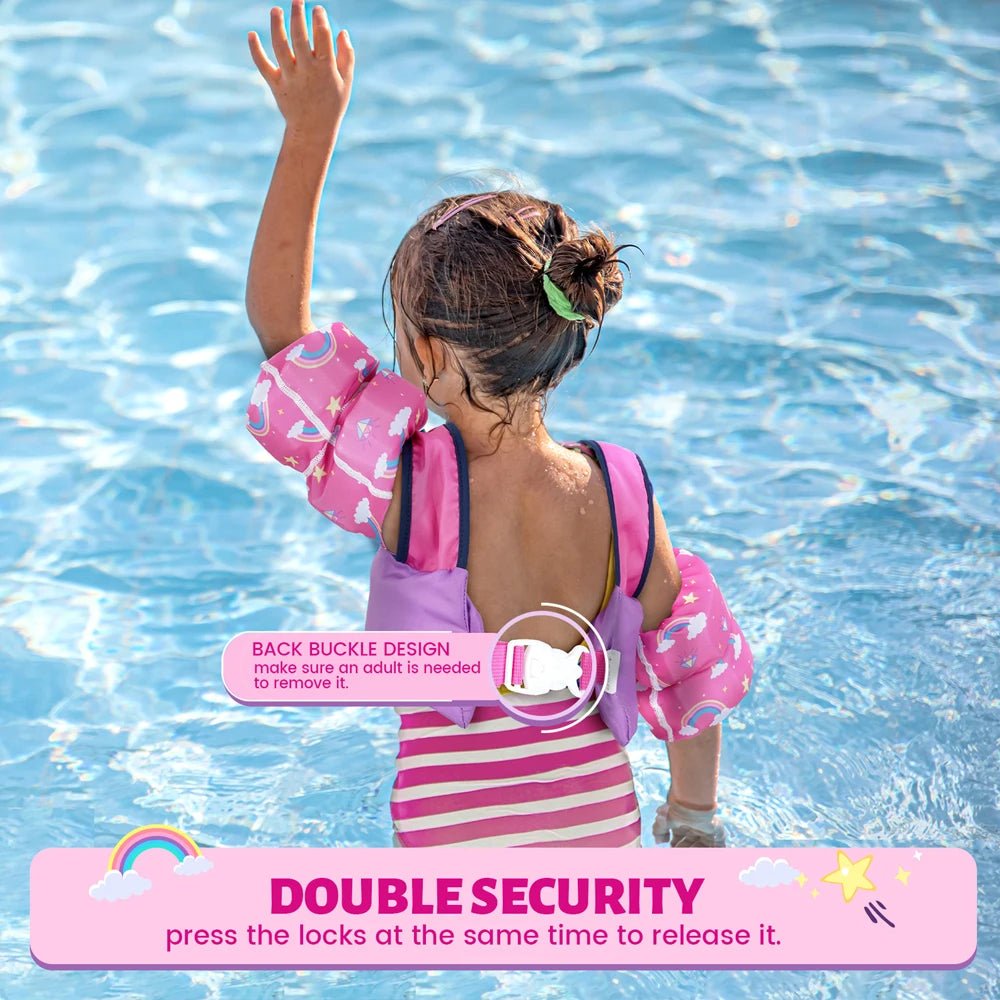 Swim Buoyancy Vest Baby Swim Vest Swimming Ring Tube For Kids Swimming Arm Rings Life Jacket Flosat Water Play Equipment - BabyHaven
