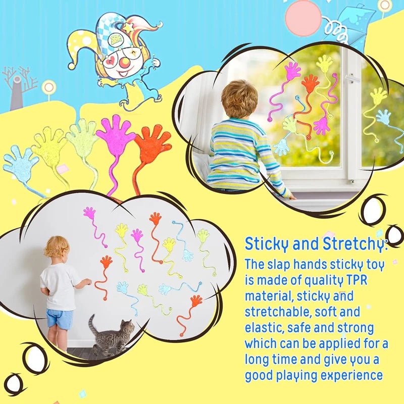 5 - 50 Pcs Kids Funny Sticky Hands Toy For Interactive Fun - BabyHaven