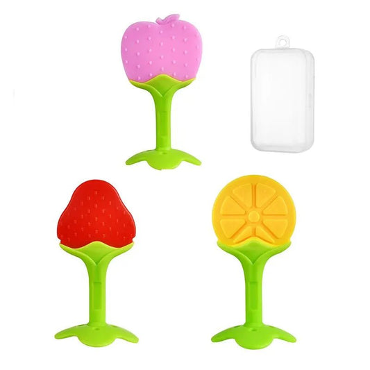 Baby Silicone Training Toothbrush BPA Free Banana Shape Safe Toddle Teether Chew Toys Teething Ring Gift Infant Baby Chewing - BabyHaven