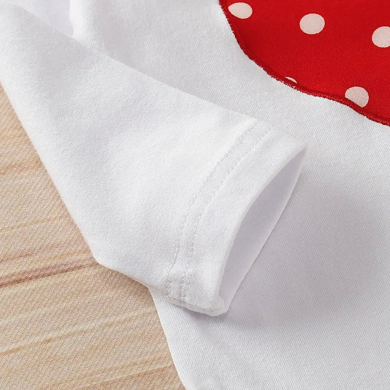 3PCS Newborn Baby Girl Clothes Set Love Heart Long Sleeve Romper+Pant+Headband Fashion Outfits for Toddler Girl 0 - 18 Months - BabyHaven