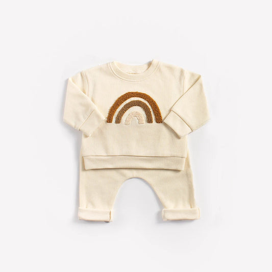 Europe Baby Cotton Knitting Clothing Sets Kids Boys Girls 2PCS Outfits - BabyHaven