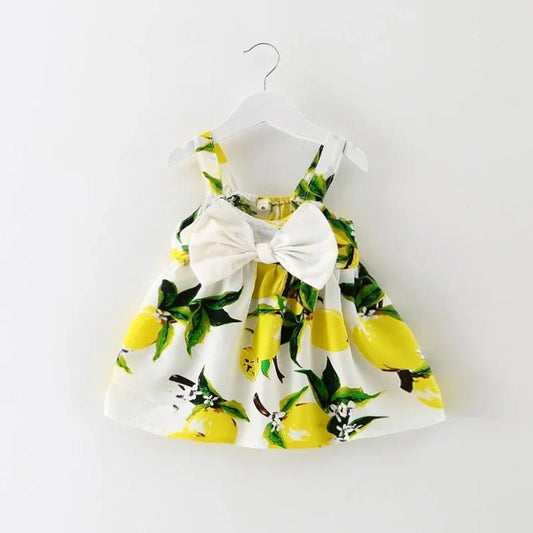 New Cute Printed Sleeveless Newborn Princess Dress - BabyHaven
