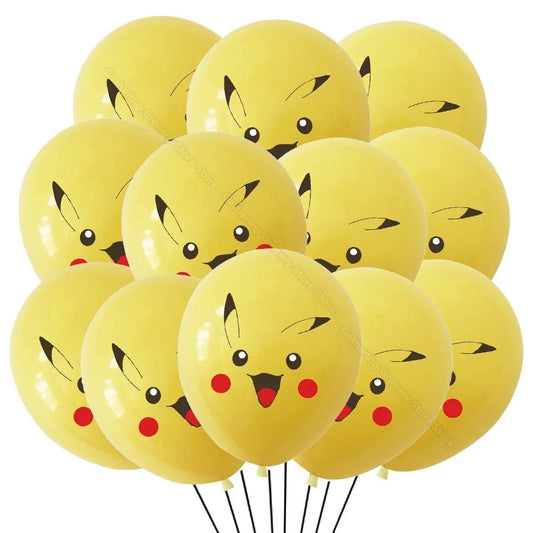 12pcs Pikachu Latex Ballon Birthday Party Supplies Kids Favor - BabyHaven